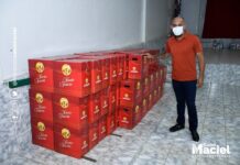 Cabo Maciel entrega 400 cestas básicas para famílias itacoatiarenses