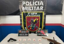 Em Boca do Acre, adolescente é apreendido com armas e drogas