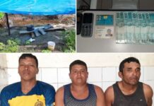 Estrangeiros são presos por roubo à mão armada no interior do AM