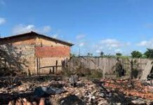 Macabro: mulher é mutilada e marido carbonizado