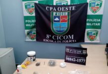 Ação da polícia prende dupla por tráfico de drogas na Zona Oeste da capital
