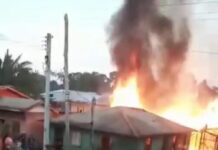 Em Lábrea, homem toca fogo em casa com esposa e filhos dentro; veja vídeo