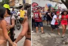 Durante clipe, blindada confunde dançarina com rival; veja vídeo