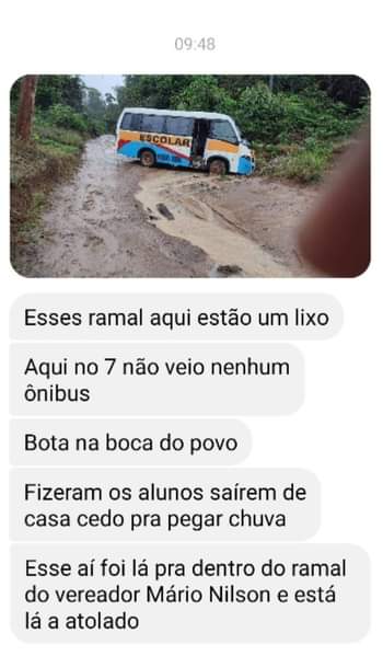 facebook_1647008496246 Pais relatam desespero e risco de capotamento em ônibus escolar de Presidente Figueiredo; veja vídeo