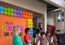 Alunos participam de atividades culturais em escolas de Rio Preto da Eva