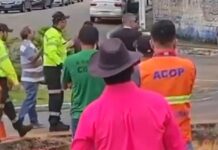 Agente de trânsito é agredido por motorista em Manaus