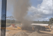 Moradores de Urucurituba, denunciam a instalação de uma usina de asfalto em um bairro residencial