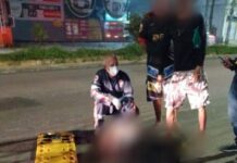 Homem tem perna quebrada ao ser atropelado por moto na Djalma Batista