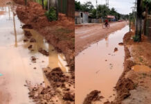 Abandonados pela prefeitura: Crateras, lama e mato tomam conta das ruas de Presidente Figueiredo