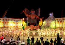 Alegoria quebra e causa acidente com vítimas nas Cirandas de Manacapuru