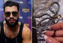 Fã devolve colar de Gusttavo Lima arrancado em show no Maranhão