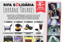 Amigos realizam rifa para ajudar com despesas cirúrgicas de jovem vítima de grave acidente