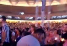 Homem alegre de álcool se empolga e mostra demais em show de Gustavo Lima