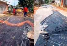 Ruas do Bairro do Rio Purus recebem obras de concreto armado realizadas pela Prefeitura de Tapauá; vejam o vídeo: