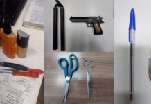 Facas, canivetes, simulacro de pistola, tesouras e até um nunchaku são encontrados com alunos do Colégio da PM na zona Leste de Manaus