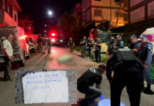 Com bilhete deixado pelos criminosos, jovem é morto com mais de vinte tiros no Parque Dez