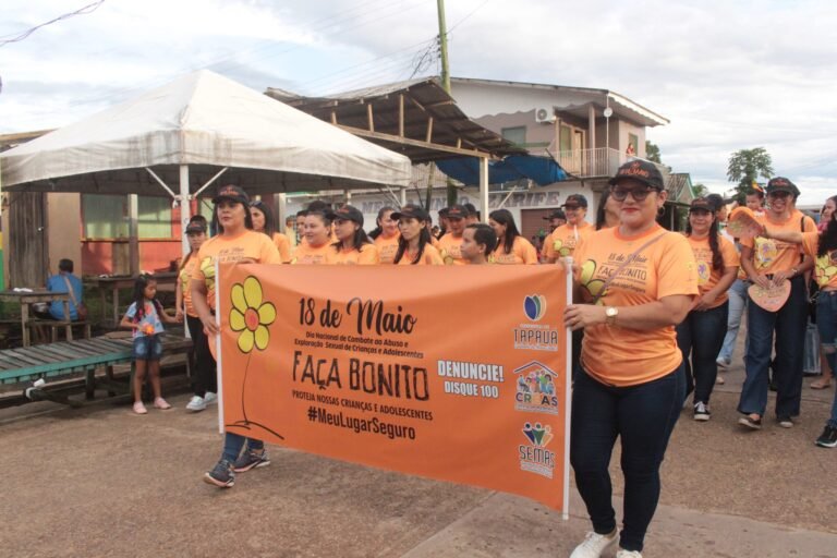 Prefeitura de Tapauá realiza caminhada para mobilizar a sociedade a defender os direitos de crianças e adolescentes