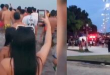 VÍDEO: Homem é preso após levar surras de banhistas na Ponta Negra, por assediar crianças no local