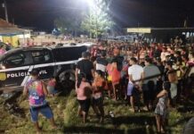 No bairro da Correnteza em Manacapuru, homem é morto com oito tiros enquanto curtia com a família