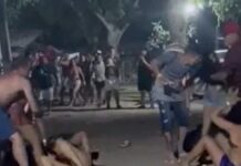 VÍDEO: Mulheres saem na porrada pelo amor do mesmo homem na saída de um flutuante em Manaus