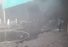 Supermercado DB no Dom Pedro é atingido por incêndio em depósito
