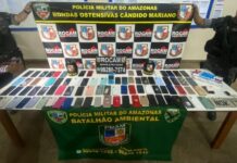 PM prende três pessoas com mais de 80 celulares furtados durante o Festival de Parintins