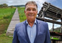 TCE-AM encontra diversas irregularidades em ponte de madeira construída por Pedro Guedes no Careiro da Várzea