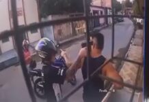 VÍDEO: Casal é flagrado roubando com violência moradores no bairro do Tarumã em Manaus