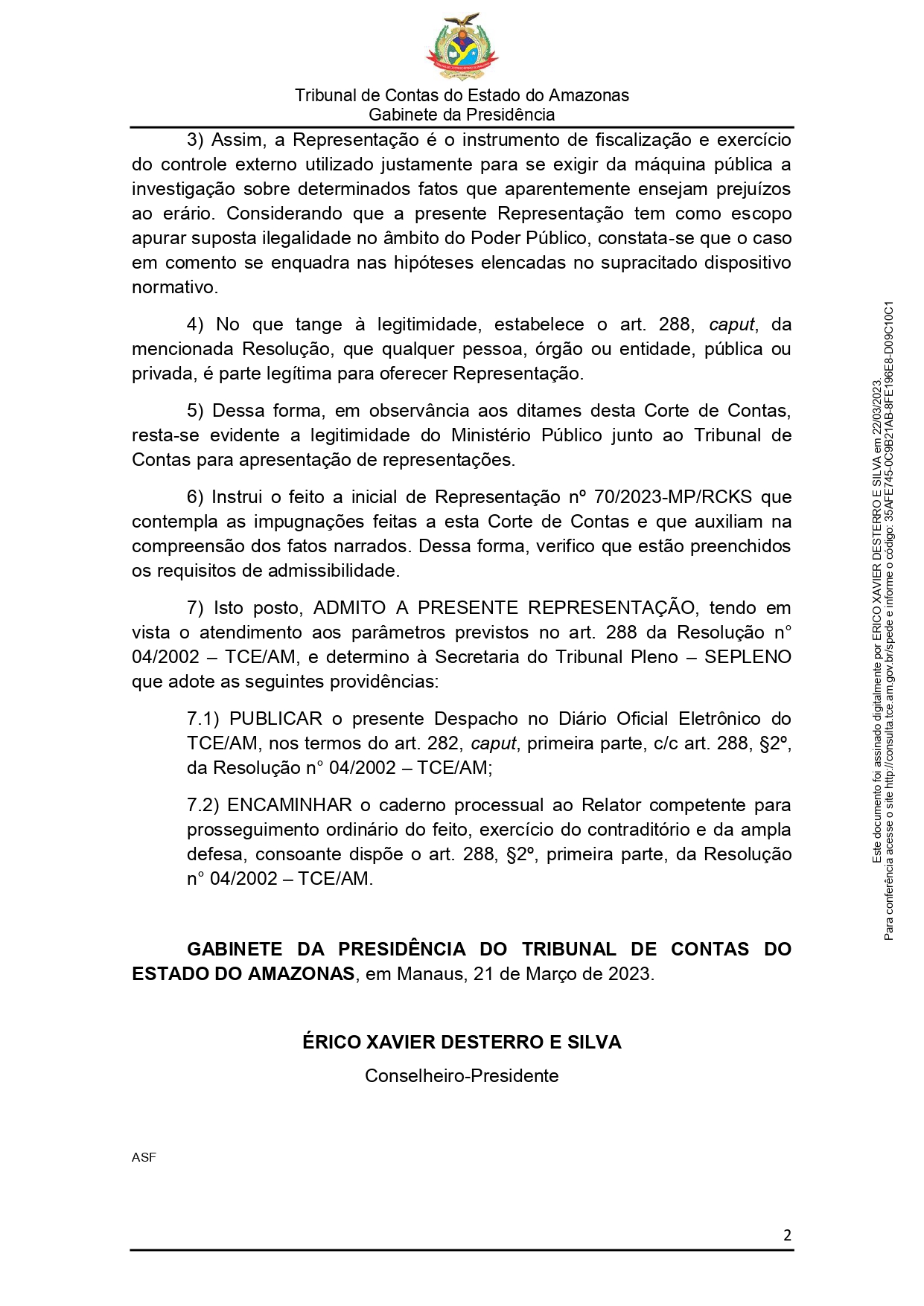 2921183-Despacho_de_Admissibilidade-2_page-0002 TCE-AM vai investigar a prefeitura do Careiro da Várzea abandono de obras públicas no município