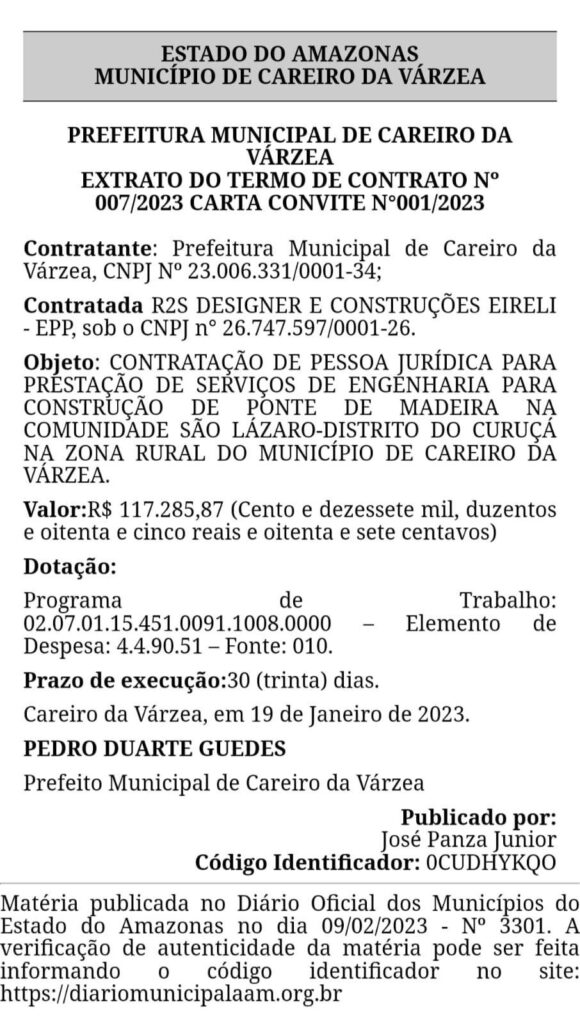 Contrato-2-580x1024-1 TCE-AM vai investigar a prefeitura do Careiro da Várzea abandono de obras públicas no município