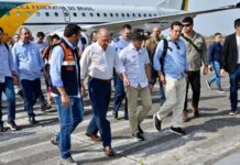 Wilson Lima e David Almeida recebem vice-presidente Geraldo Alckmin e ministros para tratar sobre a seca que afeta o Amazonas