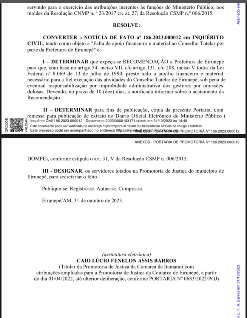 WhatsApp-Image-2023-11-08-at-2.59.20-PM MP-AM vai investigar o prefeito Raylan Barroso por omissão da prefeitura de Eirunepé com o Conselho Tutelar