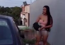 VÍDEO: Mulher quebra o carro da vizinha com martelo em Manaus