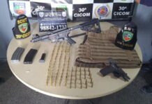 Integrantes de facção criminosa são presos com armas e munições na zona Leste de Manaus