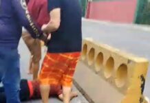 VÍDEO: Suspeito de roubo é agredido por populares na Av. Nilton Lins em Manaus