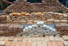 Homem tenta fugir pulando no rio mas acaba preso com 400kg de drogas em barco no AM