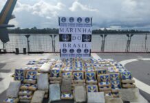 Marinha do Brasil apreende mais de 1 tonelada de drogas durante Patrulha Naval no rio Içá