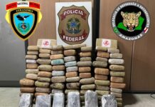 PF apreende 96kg de drogas em balsa no AM