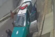 Suspeito de roubo é preso após cair de motocicleta durante a fuga no Novo Aleixo