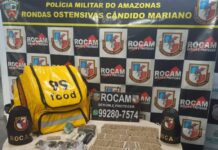 Rocam prende trio que embalava drogas em quitinete no Japiim