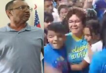 Pedagoga é ovacionada por alunos e responsáveis após saída “conturbada” de escola pública de Manacapuru