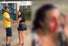 Escrivão que atua como delegado em Pauini, agride mulher em praça público no município para defender o prefeito Renato Afonso