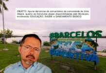 MP-AM vai investigar o prefeito de Barcelos por abandonar a infraestrutura em comunidades rurais do município