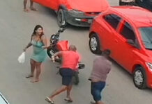 VÍDEO: Motoqueiros se encontram e trocam s0c0s em avenida no Tarumã