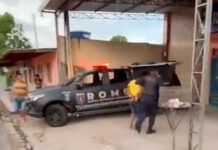 Populares agridem suspeito de assalto à padaria no Novo Aleixo até a chegada da Guarda Municipal