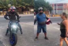 VÍDEO: Motoqueiro e empresário agride mulher em discussão de trânsito na zona Norte de Manaus