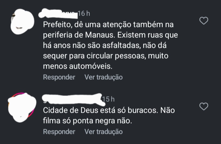 Screenshot_20250206-173602_Instagram Braga e David compartilham vídeo de caminhada "pré-campanha" e são cobrados por internautas. "Pena que as perifeias estão abandonadas"