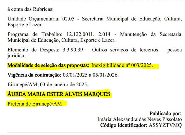 image-38 Por suspeita de irregularidades em licitação, prefeita de Eirunepé deve ser investigada pelo TCE-AM