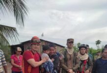 Criança de dois anos desaparecida na BR-319 é encontrada pelo Corpo de Bombeiros ao lado de cães que a protegiam