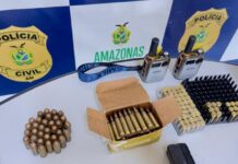 Armas, munições e drogas são apreendidas pela polícia durante operação em sítio na BR-174